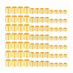 90Pcs 3 Styles 925 Sterling Silver Spacer Tube Beads&nbsp;STER-PH0004-53