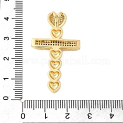 Brass Micro Pave Cubic Zirconia Pendants&nbsp;KK-A266-05D-G