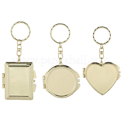 3Pcs 3 Styles Iron Keychains&nbsp;KEYC-SC0001-98G