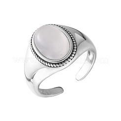 Oval Natural Jade Finger Rings&nbsp;WG13BF8-09