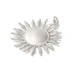 Rack Plating Sun Brass Pendants&nbsp;KK-Z056-05P