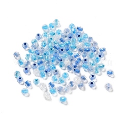 100Pcs Transparent Inside Colours Glass Beads&nbsp;GLAA-P061-01F