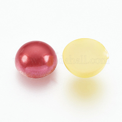ABS Plastic Imitation Pearl Cabochons&nbsp;X-SACR-S738-8mm-M