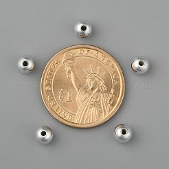 Plating Plastic Acrylic Round Beads&nbsp;PACR-L003-6mm-S
