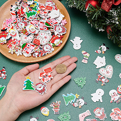 2-Hole Printed Wooden Buttons&nbsp;WOOD-PH0009-30