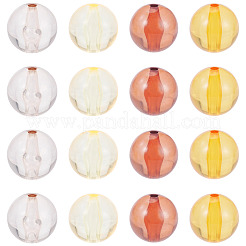 20Pcs 4 Colors Transparent Acrylic Beads&nbsp;MACR-TADJ0001-02B