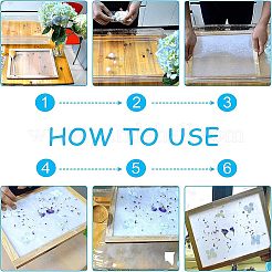 Paper Making Frame Screen Papermaking Frame For Handmade Paper Craft Paper&nbsp;DIY-WH0203-43