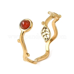304 Stainless Steel Cuff Open Rings for Women&nbsp;GG-CBA7994-03G
