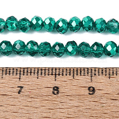 Transparent Electroplate Glass Beads Strands&nbsp;EGLA-Q131-01A-02