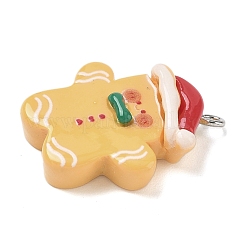 Christmas Theme Opaque Resin Pendants&nbsp;RESI-I344-02P-01