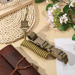 Nylon Outdoor Tactical Spring Lanyard&nbsp;AJEW-WH0752-319A