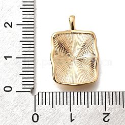 Brass Micro Pave Cubic Zirconia Pendants&nbsp;KK-M318-37G