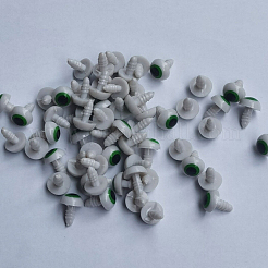 クラフト用品プラスチック人形の目パーツ  安全の目  カエルのぬいぐるみの目  半円  グリーン  12mm&nbsp;DOLL-PW0001-417A