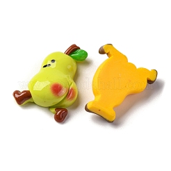 不透明樹脂デコデンカボション  模倣食品  ミックスカラー  フルーツ  23x15~17x7~8mm&nbsp;RESI-S07-03