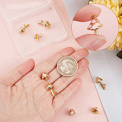 8Pcs 2 Style Brass Pendants&nbsp;KK-BBC0003-93