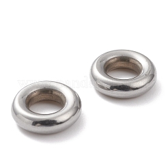 変色しない304ステンレススチール製クローズド丸カン  ラウンド  ステンレス鋼色  13x4mm  6ゲージ  内径：6mm&nbsp;STAS-G243-13P