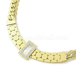304 Stainless Steel with Seashell Necklaces&nbsp;NJEW-Q322-04G