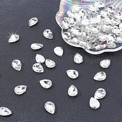 80Pcs Glass Rhinestone Cabochons&nbsp;RGLA-FG0001-16A