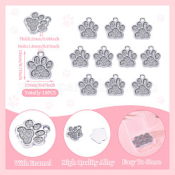 10Pcs Alloy Enamel Pendants&nbsp;FIND-TA0006-09A