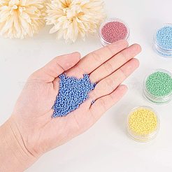 24色グレードAグラスシードビーズセット  ラウンド  12/0  ミックスカラー  2x1.5mm  穴：0.3mm  約16g/ボックス  24boxes /セット&nbsp;SEED-PH0004-03