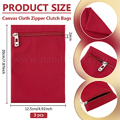 Canvas Cloth Zipper Bags&nbsp;ABAG-WH0077-09B-03