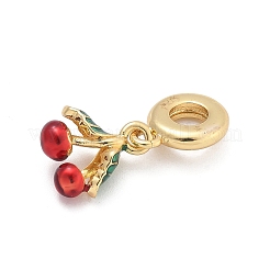 Brass Enamel European Dangle Charms&nbsp;KK-Q055-01G