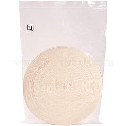 フラットコットンコード  ホワイトスモーク  15mm  約50m /ロール&nbsp;OCOR-WH0047-01