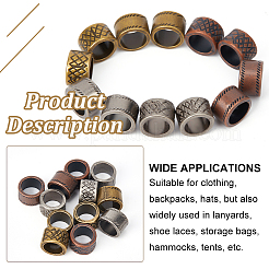 60Pcs 6 Style  Tibetan Style Alloy Spacer Beads&nbsp;FIND-AR0003-23