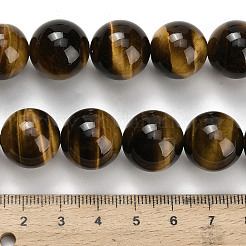 Natural Tiger Eye Beads Strands&nbsp;G-H329-C07-16mm