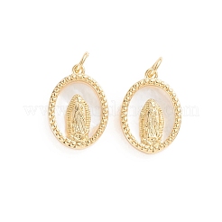 Religion Brass Pendants&nbsp;ZIRC-E164-38G