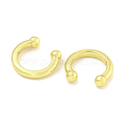 女性用真鍮カフピアス  丸いリング  18KGP本金メッキ  13x3mm&nbsp;EJEW-C104-044G