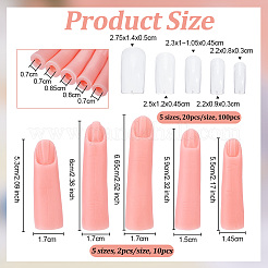 2Bags Silicone Nail Hand Practice Model&nbsp;MRMJ-OC0004-15
