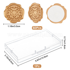 60Pcs Adhesive Wax Seal Stickers&nbsp;DIY-CP0006-30-20