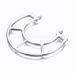 Hollow Alloy Pendant Links&nbsp;TIBE-S314-139P-RS
