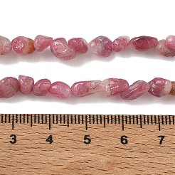 天然のピンクトルマリンビーズ連売り  ナゲット  5~9x4~6x3~5mm  穴：0.7mm  約60~66個/連  14.96''（38cm）〜15.35''（39cm）&nbsp;GG-CBAAEDE-B06