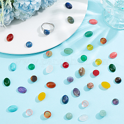 40Pcs 20 Styles Mixed Gemstone Cabochons&nbsp;G-HY0001-54