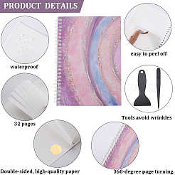 Sticker Collecting Loose-leaf A5 Spiral Bound Notebook&nbsp;AJEW-CP0007-84A