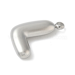 304 Stainless Steel Initial Pendants&nbsp;STAS-S186-12L-P