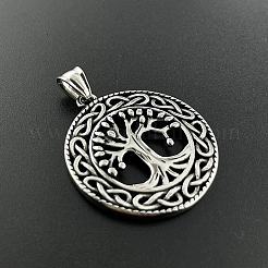 Tree of Life Hollow Tree of Life Pendant 304 Stainless Steel Punk Necklace Jewelry&nbsp;HL3986