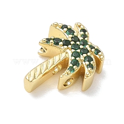 Brass with Emerald Rhinestone Beads&nbsp;CU-CBAEC29-02G