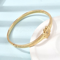 304 Stainless Steel Crystal Rhinestone Hinged Cuff Bangles for Women&nbsp;SA-CBA61B8-07G