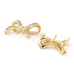 Rack Plating Brass Micro Pave Clear Cubic Zirconia Pendants&nbsp;KK-M280-15G