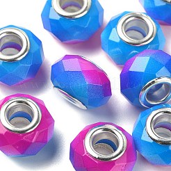 Glass European Beads&nbsp;GPDL-YW0001-02A