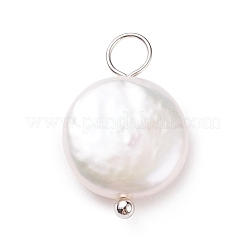 Natural Baroque Pearl Keshi Pearl Pendants&nbsp;PALLOY-JF01494-02