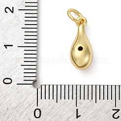 Brass Micro Pave Cubic Zirconia Pendants&nbsp;KK-P308-55G