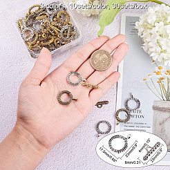 Tibetan Style Alloy Toggle Clasps&nbsp;TIBE-PH0004-83