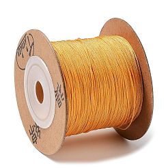 環境に優しい染色ナイロン編みコード  ビーズ細工、ジュエリー製作、マクラメ工芸用の中国結び紐  ゴールデンロッド  0.4mm  約164.04ヤード（150m）/ロール&nbsp;OCOR-L002-71-308