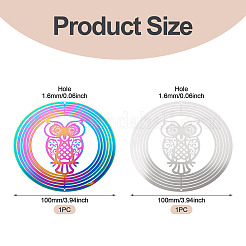 2Pcs 2 Colors 201 Stainless Steel Connector Charms/Links&nbsp;STAS-TA0005-55