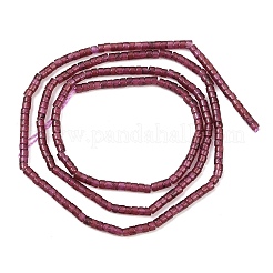 天然石ガーネットビーズ連売り  ディスク  ヒシビーズ  1.5~2x1~1.5mm  穴：0.5mm  約334個/連  15.55''（39.5センチメートル）&nbsp;G-K399-A03-01