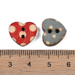 Wooden Buttons&nbsp;BUTT-K005-13x15mm